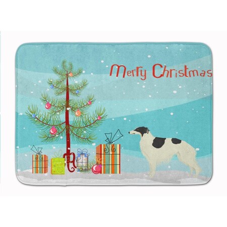 Carolines Treasures Borzoi Christmas Tree Machine Washable Memory Foam Mat CK3524RUG